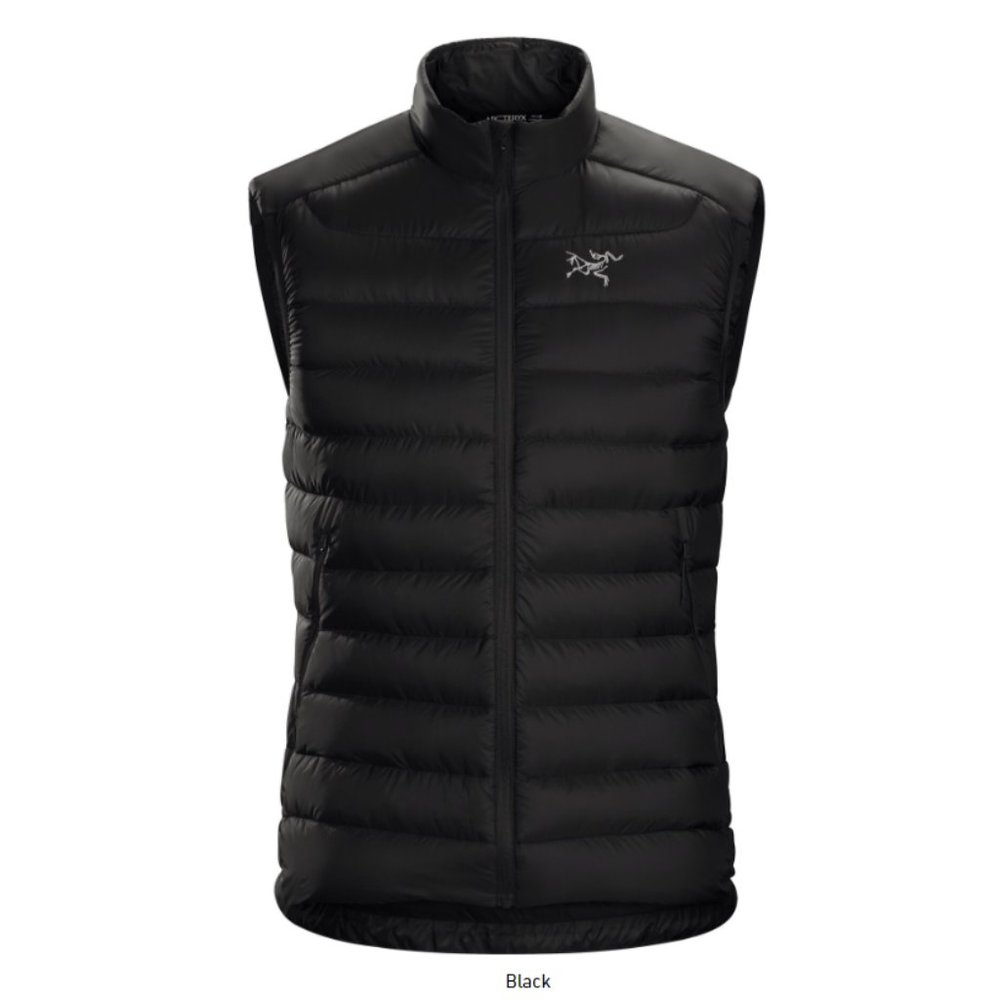 Arc'teryx cerium LT vest in black, men's medium